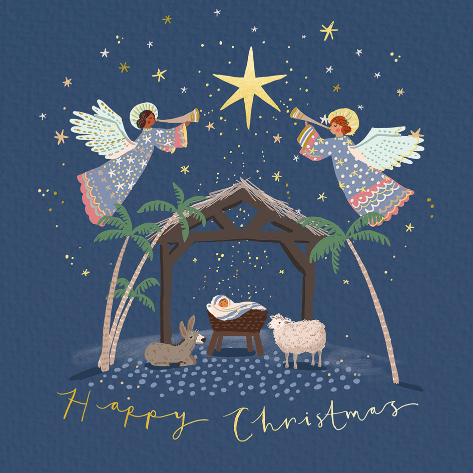 Nativity card twin pack