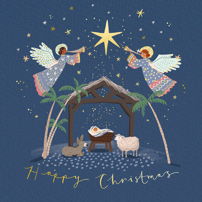 Nativity card twin pack