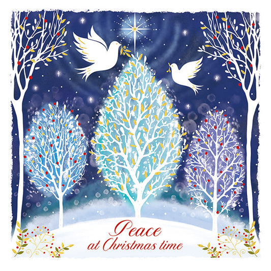 Peace at Christmas Doves