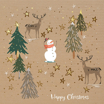 Woodland Snowman cards