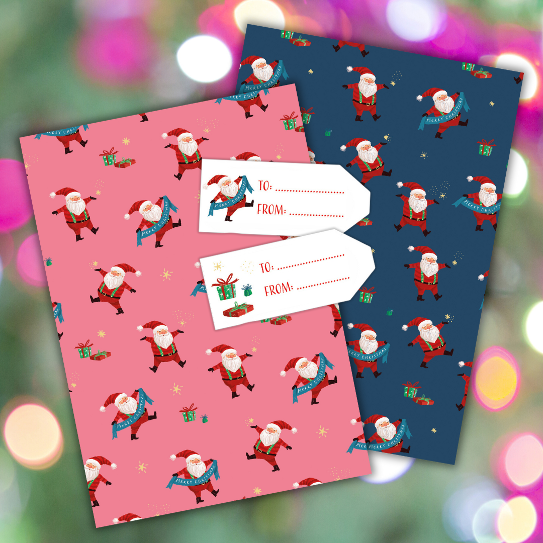 Santa Party gift wraps